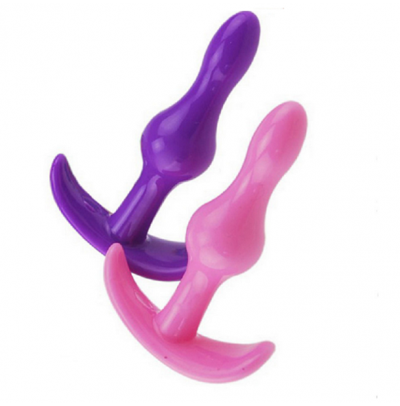 Soft Rubber Anal Plug For Men & Women Multimodels Available (Happy Sailor - Pink)